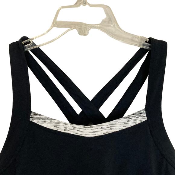 NWT Athleta Stride Crunch And Punch Tank Top Cross Strappy Back Coloblock Small - Picture 16 of 16